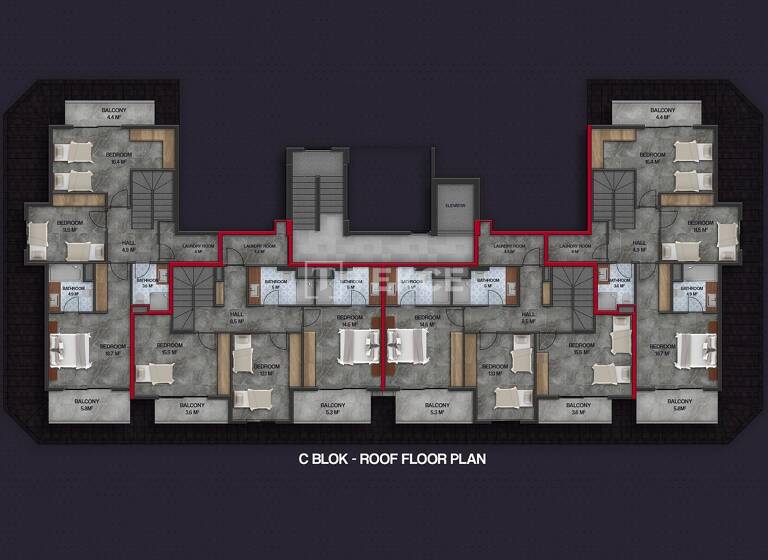 Studio zum Kauf 430.000 € 3 Zimmer 97 m² EG Antalya 07460