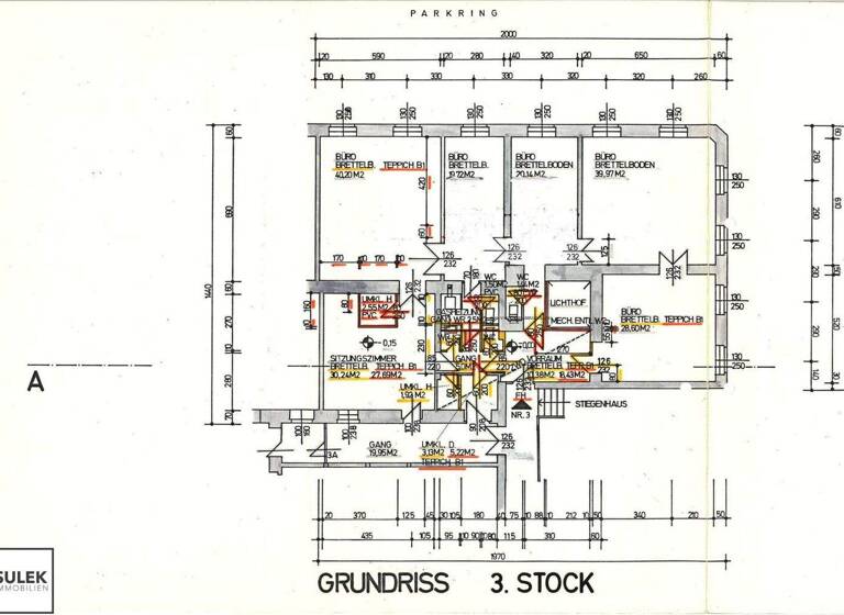 Büro zur Miete 13,49 € 6 Zimmer Wien 1010