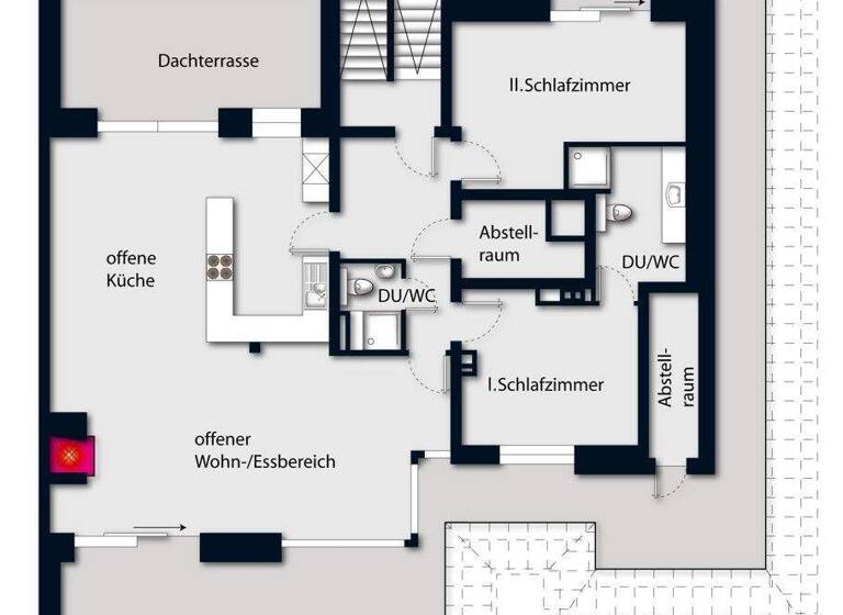 Penthouse zum Kauf 769.000 € 3 Zimmer 156 m² Wassersleben Harrislee 24955