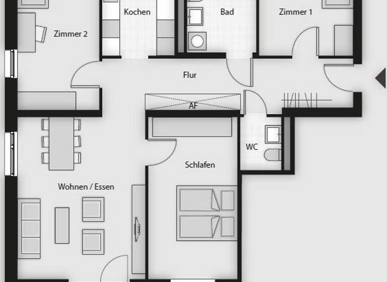Wohnung zum Kauf 582.300 € 4 Zimmer 103,7 m²<br/>Wohnfläche 1.<br/>Geschoss St.-Franziskus-Straße 2 Eggolsheim Eggolsheim 91330
