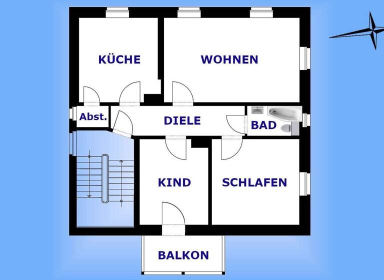 Wohnung zur Miete 599 € 3 Zimmer 82,4 m² 2. Geschoss Tannendorfstraße 12 Greiz 07973