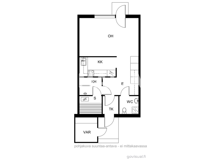 Reihenmittelhaus zum Kauf 42.000 € 1 Zimmer 36,5 m² 2.559 m² Grundstück Santerintie 15 Joensuu 80330