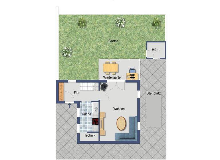 Doppelhaushälfte zum Kauf 245.000 € 2 Zimmer 60,9 m² 92,1 m² Grundstück frei ab 01.05.2026 Nersingen 89278
