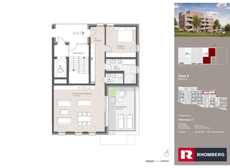 Wohnung zum Kauf - Erstbezug 2 Zimmer 87,1 m² Ostrachweg 12 Halde Kempten 87439
