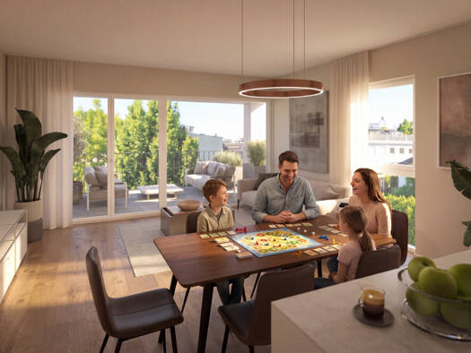 Terrassenwohnung zum Kauf - Erstbezug 439.000 € 3 Zimmer 59,5 m² 1. Geschoss Liefering II Salzburg 5020