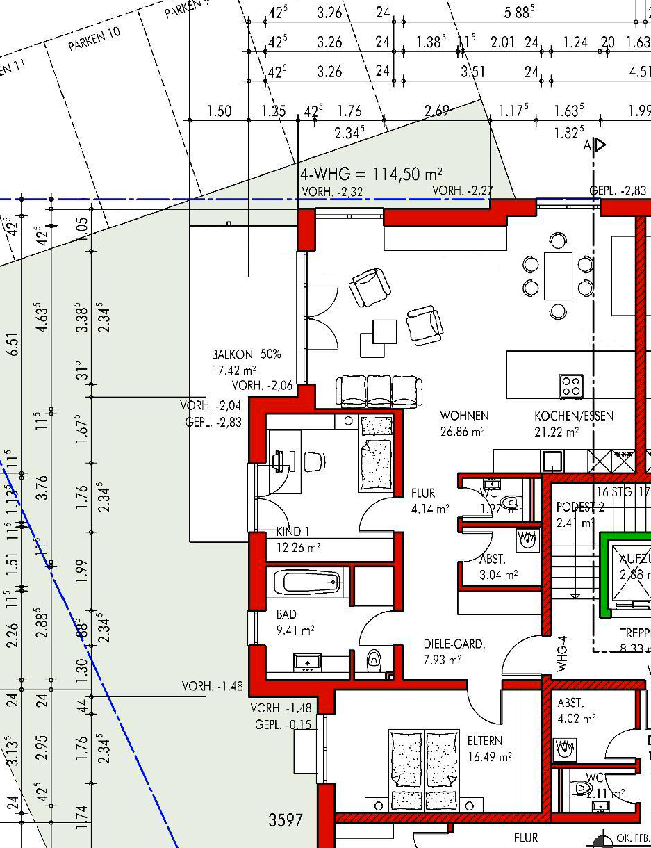 Wohnung zum Kauf provisionsfrei 576.800 € 3 Zimmer 114 m²<br/>Wohnfläche 1.<br/>Geschoss 01.02.2025<br/>Verfügbarkeit Alzenau Alzenau 63755