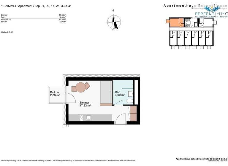 Wohnung zum Kauf 151.601 € 1 Zimmer 21,3 m² Bregenz 6900