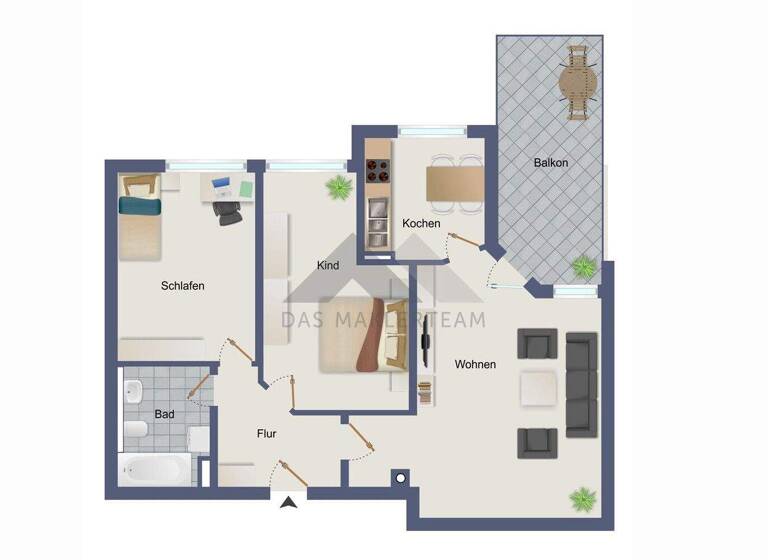 Wohnung zum Kauf 349.000 € 3 Zimmer 73,5 m² Landsberg Landsberg am Lech 86899