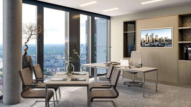 Bürofläche zur Miete - Erstbezug provisionsfrei 28 m² Bürofläche teilbar ab 7 m² Große Gallusstraße 14 Innenstadt Frankfurt am Main 60311