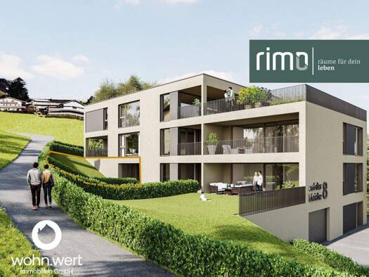 Wohnung zum Kauf - Erstbezug 345.000 € 2 Zimmer 48,7 m² EG Auf der Bleiche 8 Frastanz 6820