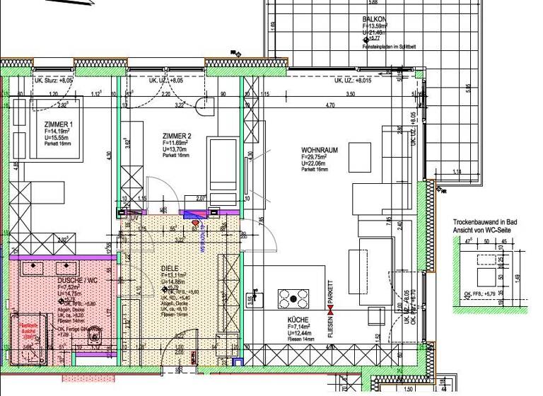 Wohnung zum Kauf 3 Zimmer 83 m² 2. Geschoss Niederfeldweg 7 Brixlegg 6230