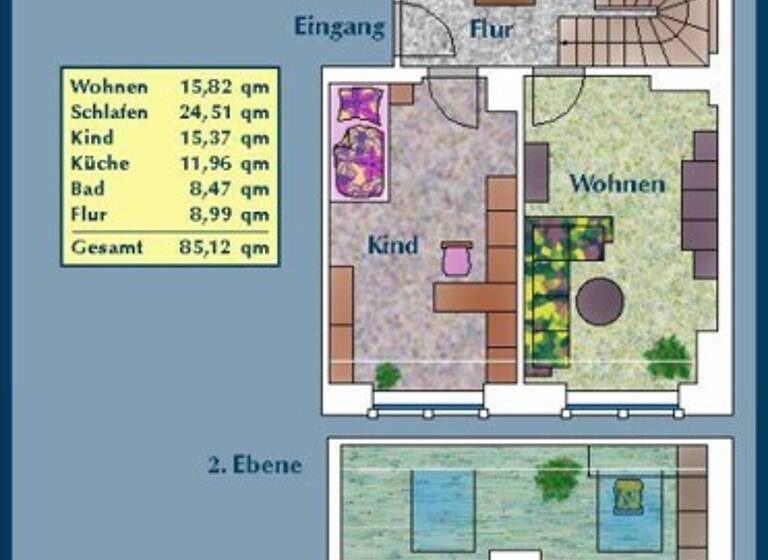Wohnung zur Miete 693 € 3 Zimmer 85,1 m² 3. Geschoss frei ab 18.04.2026 Teichstr. 5 Mickten Dresden 01139