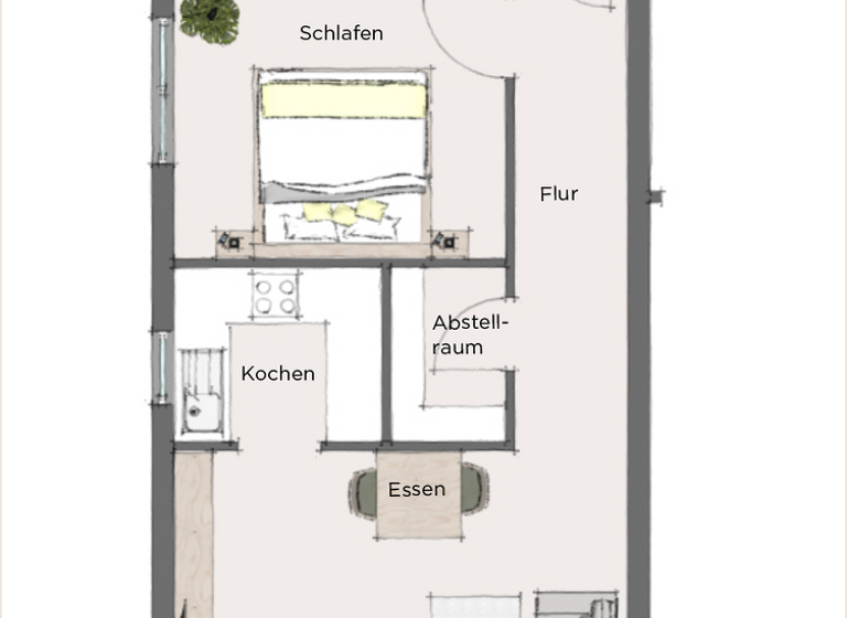 Wohnung zum Kauf 230.000 € 2 Zimmer 55 m² 1. Geschoss Ellhofen 74248
