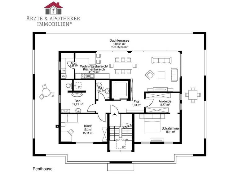 Penthouse zum Kauf 698.000 € 3,5 Zimmer 164,2 m² Niedervellmar Vellmar 34246