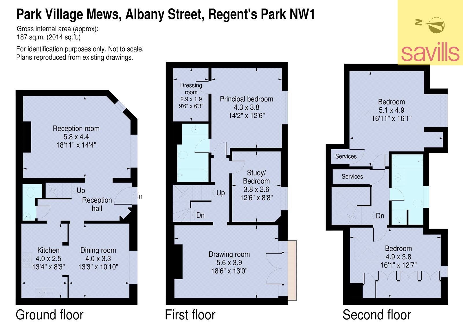 Haus zum Kauf provisionsfrei 3.097.585 € 4 Zimmer 187,1 m²<br/>Wohnfläche ALBANY STREET 198 London NW1 4AP