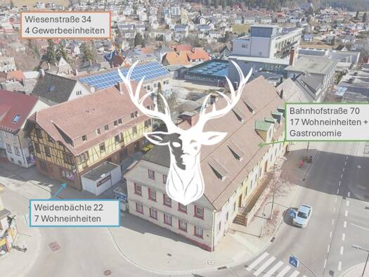 Mehrfamilienhaus zum Kauf als Kapitalanlage geeignet 2.077.000 € Bahnhofstraße 70 Stadtgebiet Sankt Georgen im Schwarzwald 78112