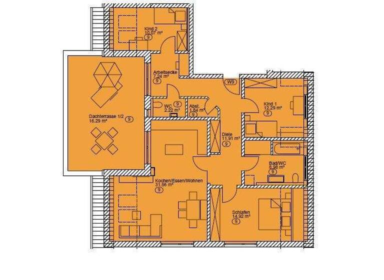 Wohnung zur Miete 1.080 € 3 Zimmer 117,3 m² frei ab 01.03.2026 Griesenau Pilsting 94431