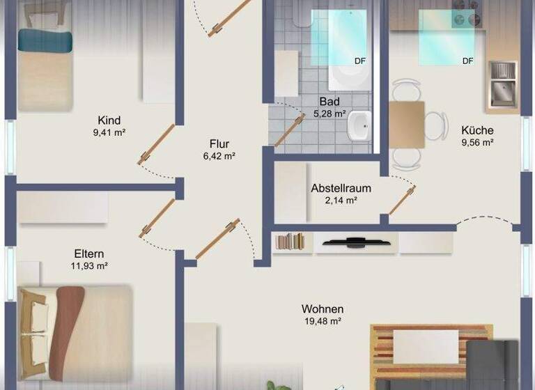 Einfamilienhaus zum Kauf 190.000 € 3 Zimmer 50,3 m² 519 m² Grundstück Hohenau 94545