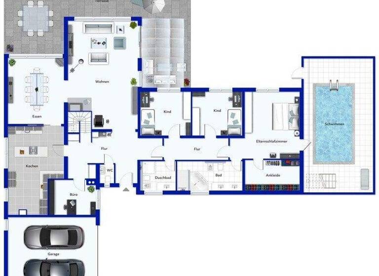 Villa zum Kauf 6 Zimmer 250 m² 2.160 m² Grundstück Eicken Mönchengladbach 41063