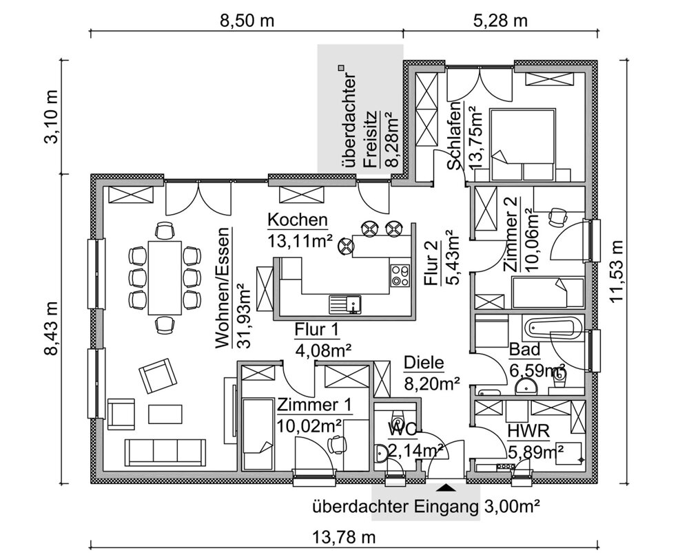 Einfamilienhaus zum Kauf 335.850 € 4 Zimmer 122,5 m²<br/>Wohnfläche 775 m²<br/>Grundstück Kitzscher Kitzscher 04567