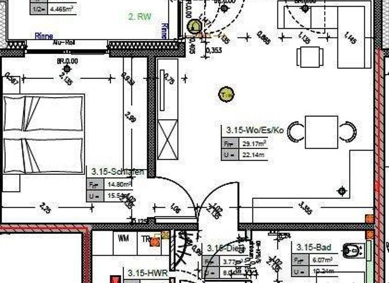 Wohnung zur Miete - Erstbezug 815 € 2 Zimmer 62,4 m² 3. Geschoss frei ab 01.08.2026 Geldern 47608