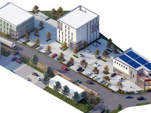 Büro zur Miete 4.000 m² Bürofläche Siemensstraße 6 Industriegebiet Landshut 84030