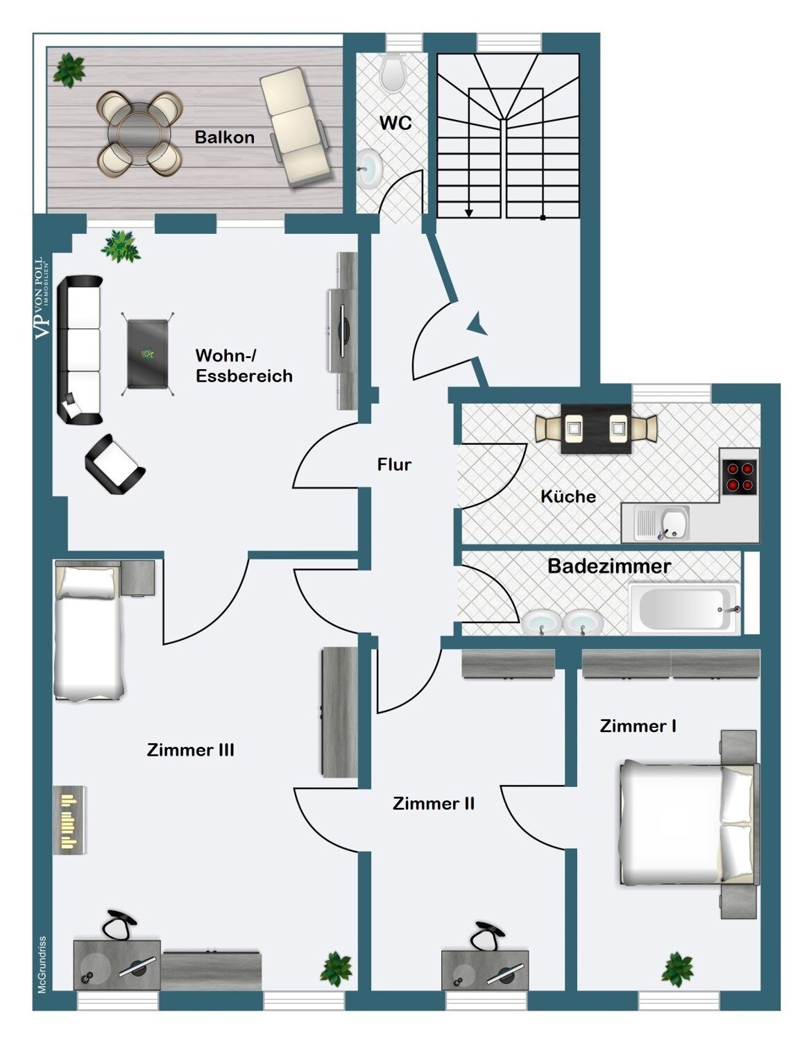 Wohnung zum Kauf 340.000 € 4 Zimmer 104 m²<br/>Wohnfläche 1.<br/>Geschoss Höchst Frankfurt am Main 65929