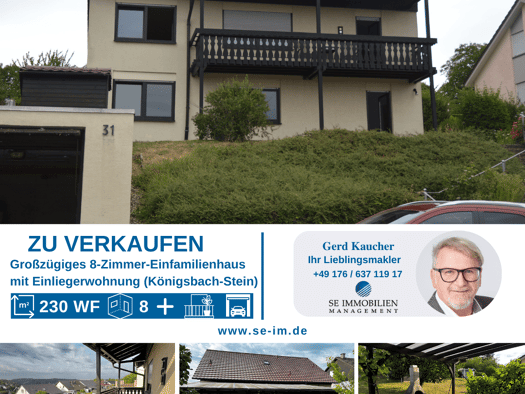Haus zum Kauf 399.000 € 8 Zimmer 230,4 m² 667 m² Grundstück Stein Königsbach-Stein 75203