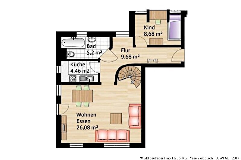 Wohnung zur Miete 1.000 € 3,5 Zimmer 80 m²<br/>Wohnfläche Löhestraße 9 Kaufering 86916