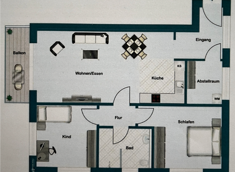 Wohnung zur Miete 1.160 € 3 Zimmer 81,6 m² 2. Geschoss frei ab 01.03.2026 Scharnebeck 21379