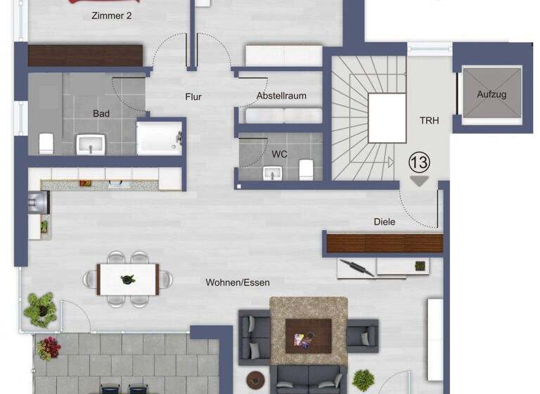 Penthouse zum Kauf 729.000 € 3 Zimmer 114,8 m² 4. Geschoss frei ab sofort Friederike-Nadig-Straße 9 Gerbrunn 97218