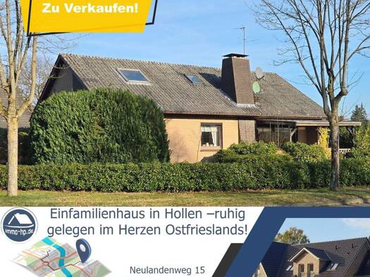 Einfamilienhaus zum Kauf 198.000 € 6 Zimmer 150 m² 951 m² Grundstück Neulandenweg 15 Hollen Uplengen 26670