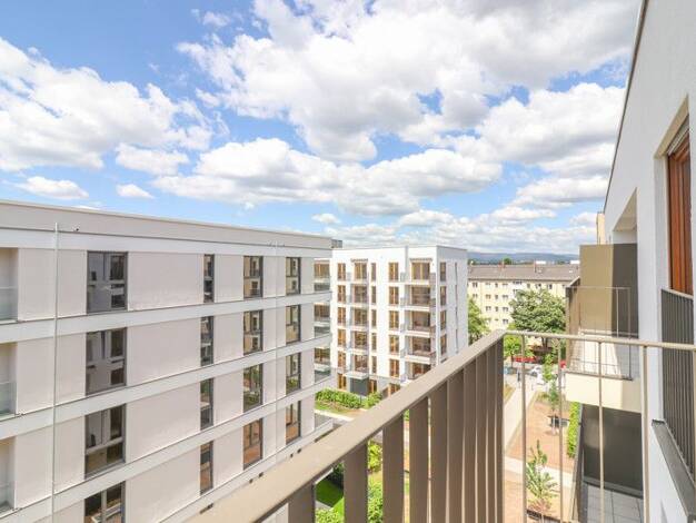 Penthouse zur Miete - Erstbezug 1.763 € 3 Zimmer 95,3 m² 5. Geschoss frei ab 01.10.2025 Rödelheimer Landstraße 9 Bockenheim Frankfurt-Bockenheim 60487