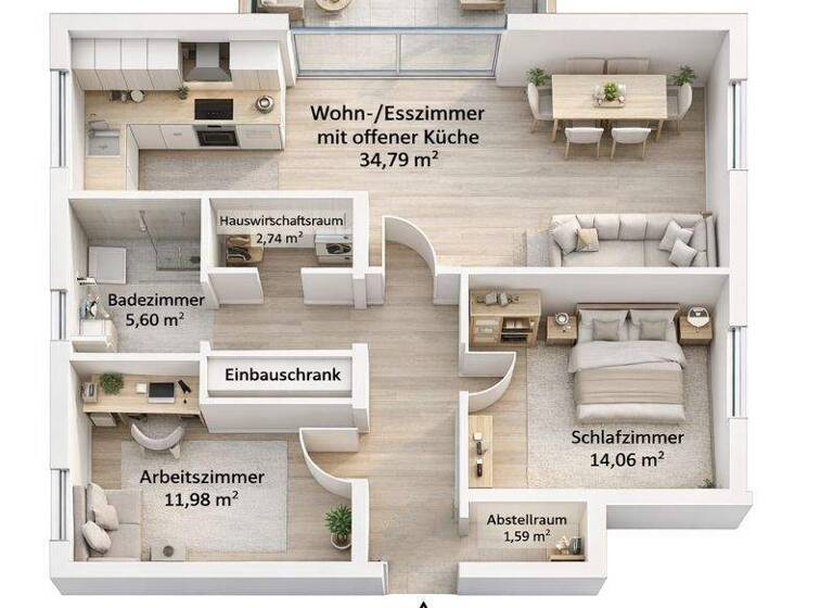 Wohnung zum Kauf 436.000 € 3 Zimmer 87,5 m² 1. Geschoss frei ab sofort Lerchensteg 6 Bad Sassendorf 59505