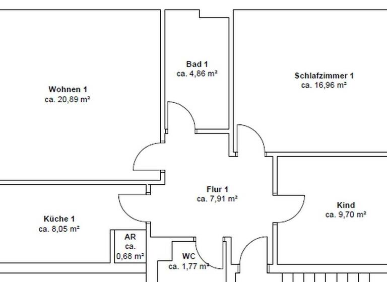 Wohnung zur Miete 560 € 3 Zimmer 70 m² 2. Geschoss Levinstr. 52 Gerschede Essen 45356