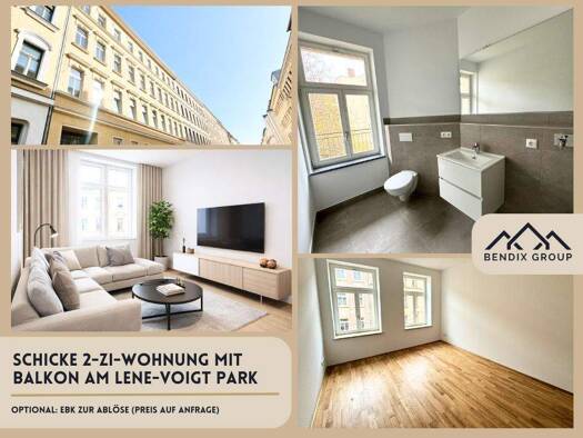 Wohnung zur Miete - Erstbezug 757 € 2 Zimmer 56 m² 2. Geschoss Anger-Crottendorf Leipzig 04318