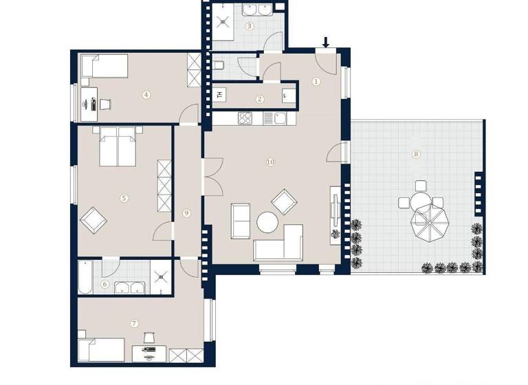 Wohnung zum Kauf 1.299.000 € 4 Zimmer 119,3 m² Wien 1040