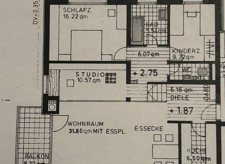 Wohnung zur Miete 1.450 € 3,5 Zimmer 95 m² Geschoss 1/3 frei ab 15.04.2026 Söflingen Ulm 89081