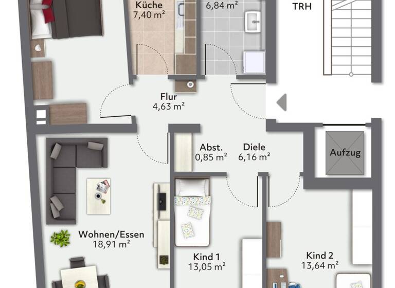 Wohnung zum Kauf 498.000 € 4 Zimmer 90,5 m² Ebersberg 85560