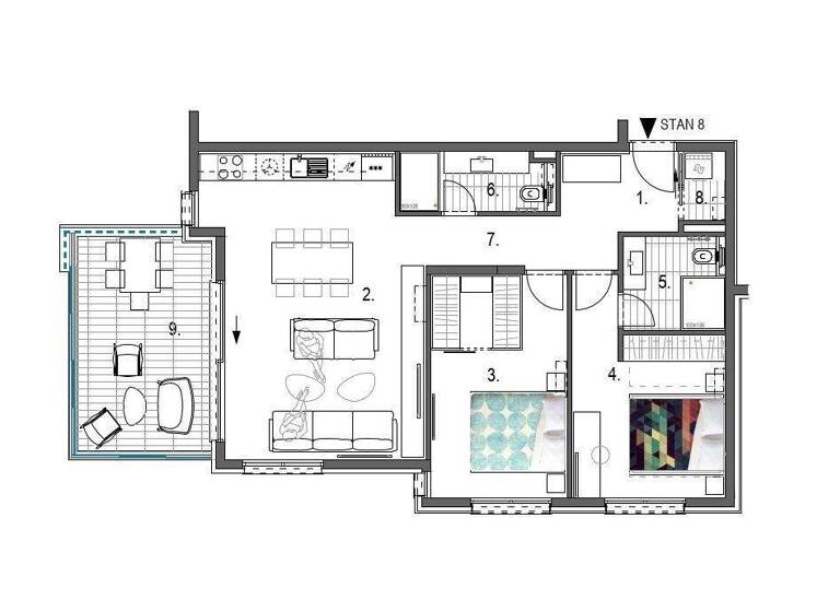 Wohnung zum Kauf - Erstbezug 646.020 € 3 Zimmer 80,2 m² Primosten 22202