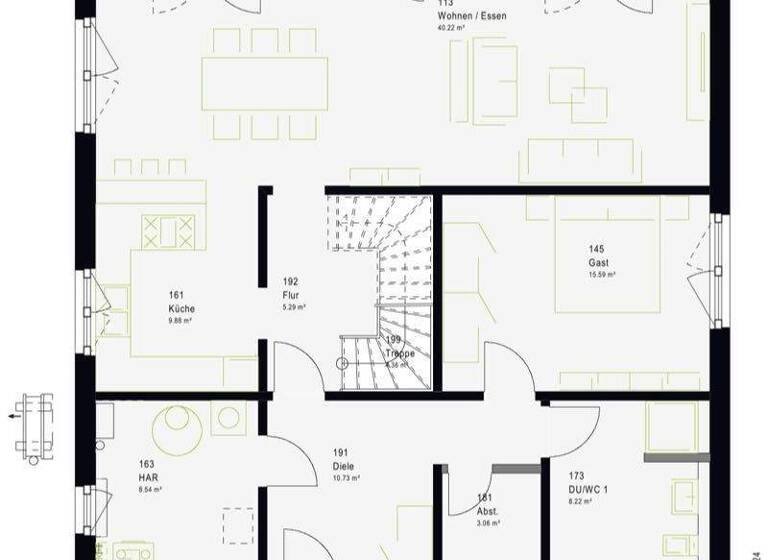 Einfamilienhaus zum Kauf 554.320 € 6 Zimmer 227 m² 945 m² Grundstück Neulautern Wüstenrot 71543