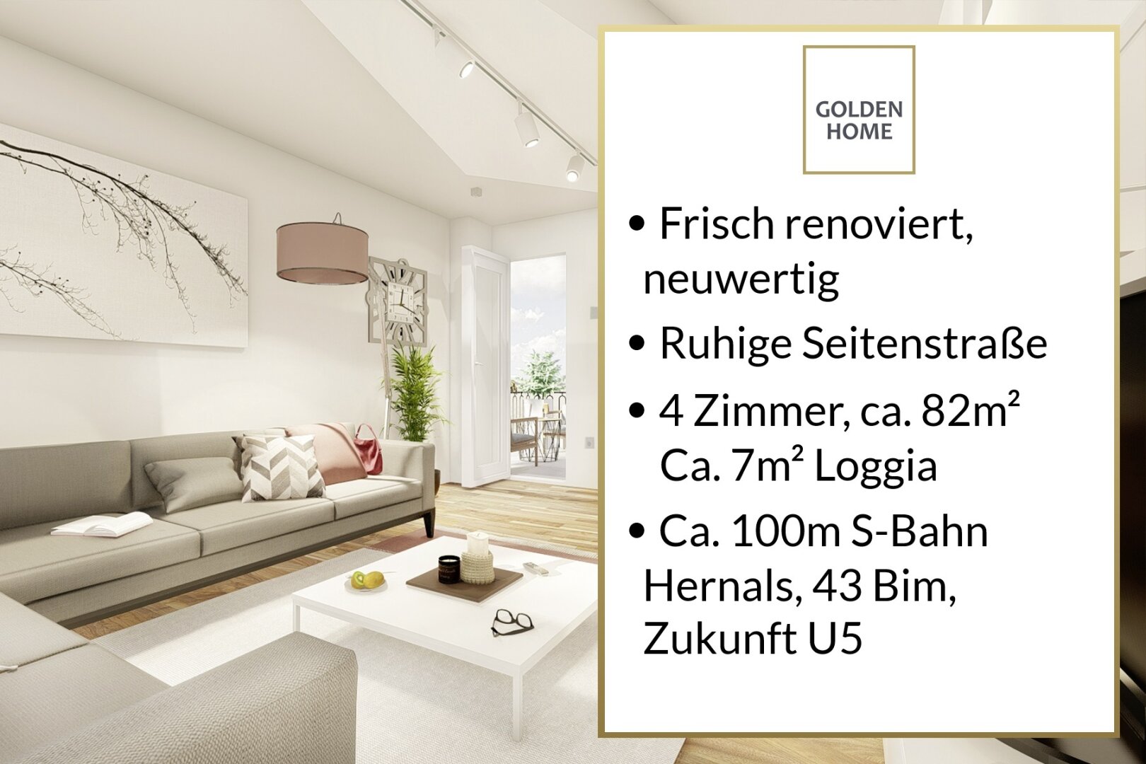 Wohnung zum Kauf 485.000 € 4 Zimmer 82 m²<br/>Wohnfläche 4.<br/>Geschoss Wien 1170