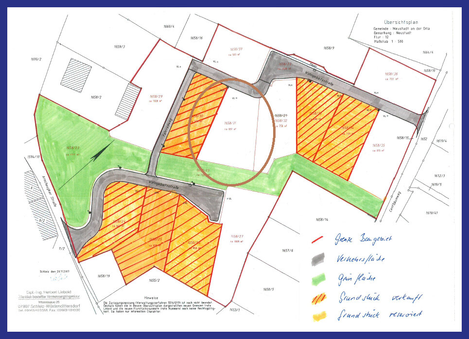 Grundstück zum Kauf 99.900 € 837 m²<br/>Grundstück Neustadt Neustadt an der Orla 07806