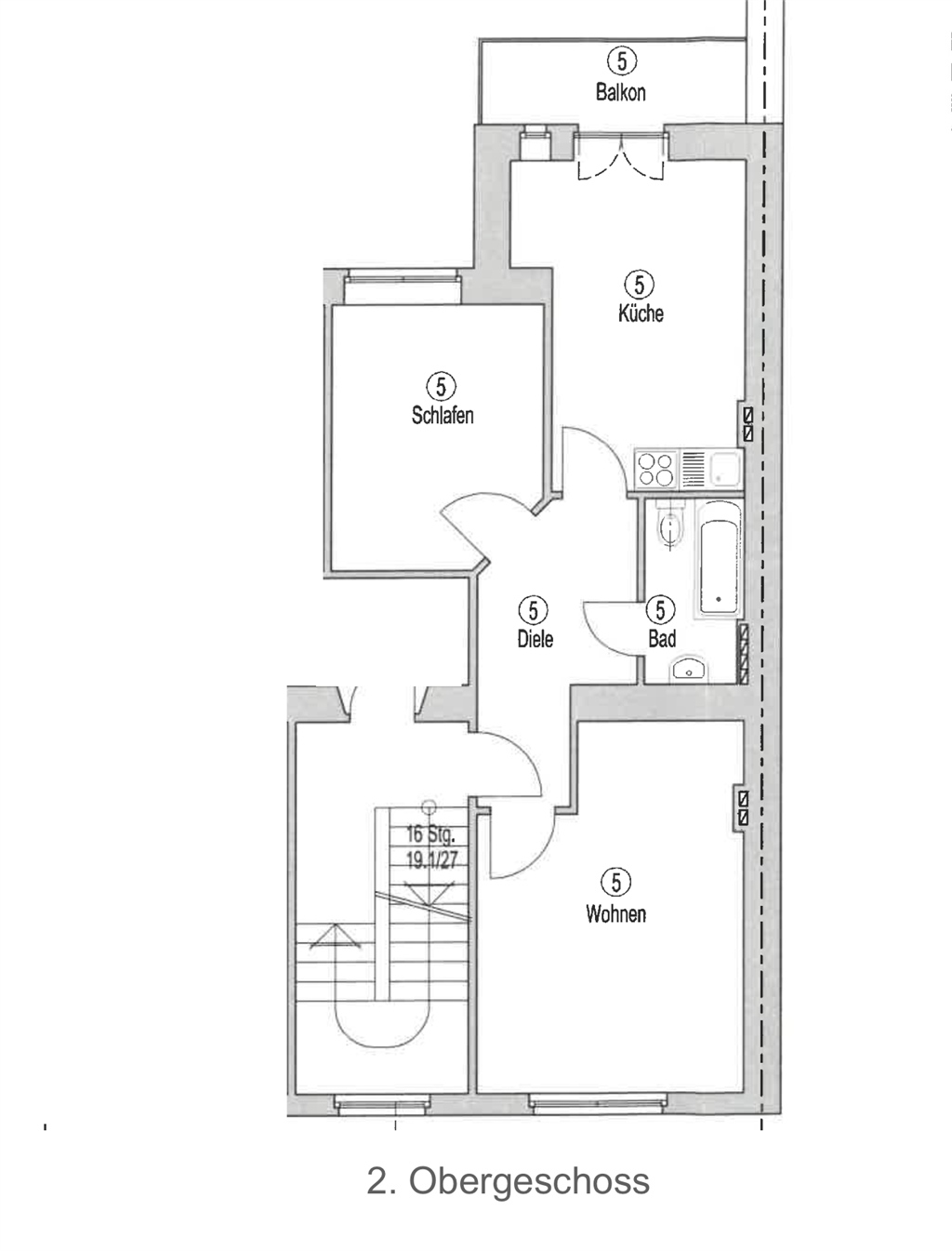 Studio zum Kauf als Kapitalanlage geeignet 299.900 € 2 Zimmer 55 m²<br/>Wohnfläche Pempelfort Düsseldorf 40477