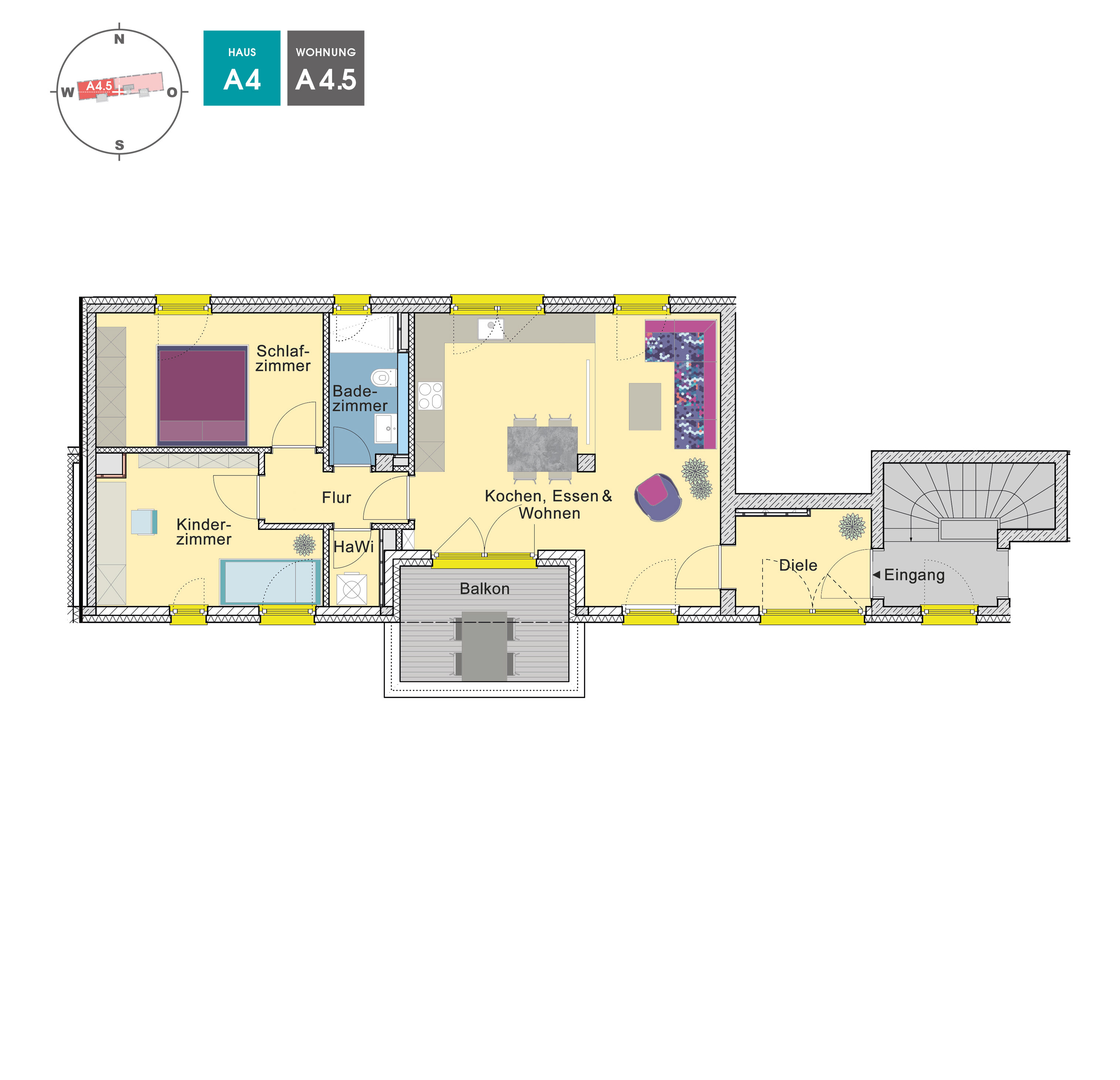 Penthouse zum Kauf provisionsfrei 648.500 € 3 Zimmer 73 m²<br/>Wohnfläche 2.<br/>Geschoss Steinkirchen Dachau 85221