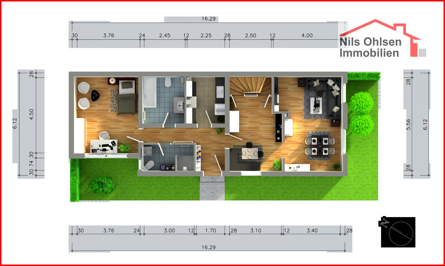 Doppelhaushälfte zum Kauf 169.000 € 6 Zimmer 104,8 m²<br/>Wohnfläche 410 m²<br/>Grundstück ab sofort<br/>Verfügbarkeit Oelixdorfer Straße 51c Wahlbezirk 07 Itzehoe 25524