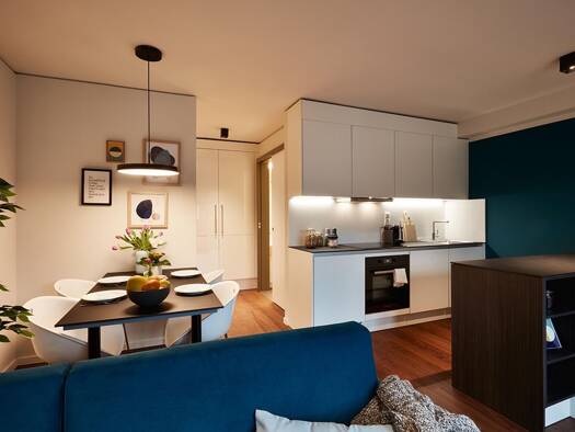 Studio zur Miete 1.600 € 1 Zimmer 30 m² Geschoss 8/8 frei ab sofort Altona-Nord Hamburg 22769