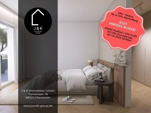 Wohnung zum Kauf - Erstbezug provisionsfrei 550.000 € 3 Zimmer 96,4 m² 1. Geschoss Plankstadt 68723