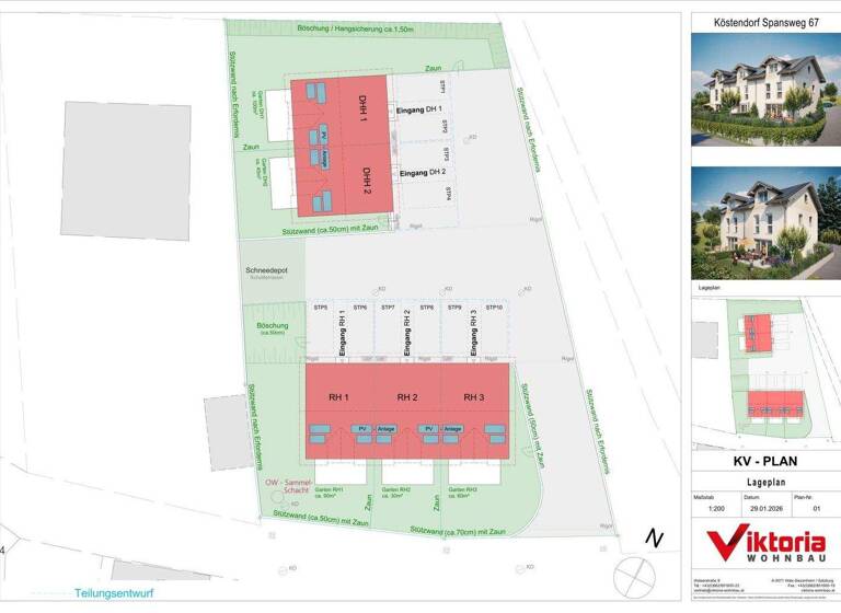 Reihenmittelhaus zum Kauf - Erstbezug 588.000 € 134,3 m² 148 m² Grundstück Köstendorf 5203