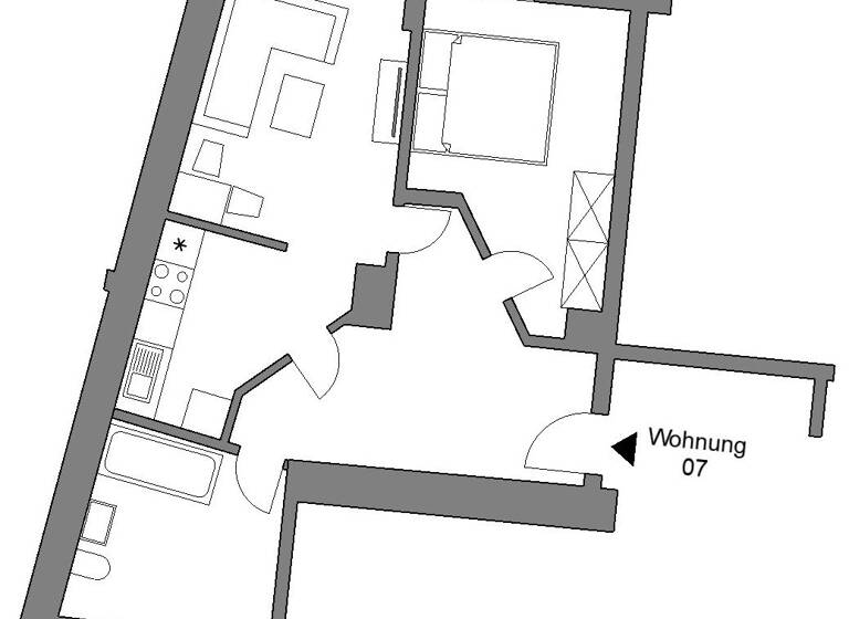 Wohnung zur Miete 278 € 2 Zimmer 52 m² 1. Geschoss Bahnhofstraße 9 Reichenbach 08468